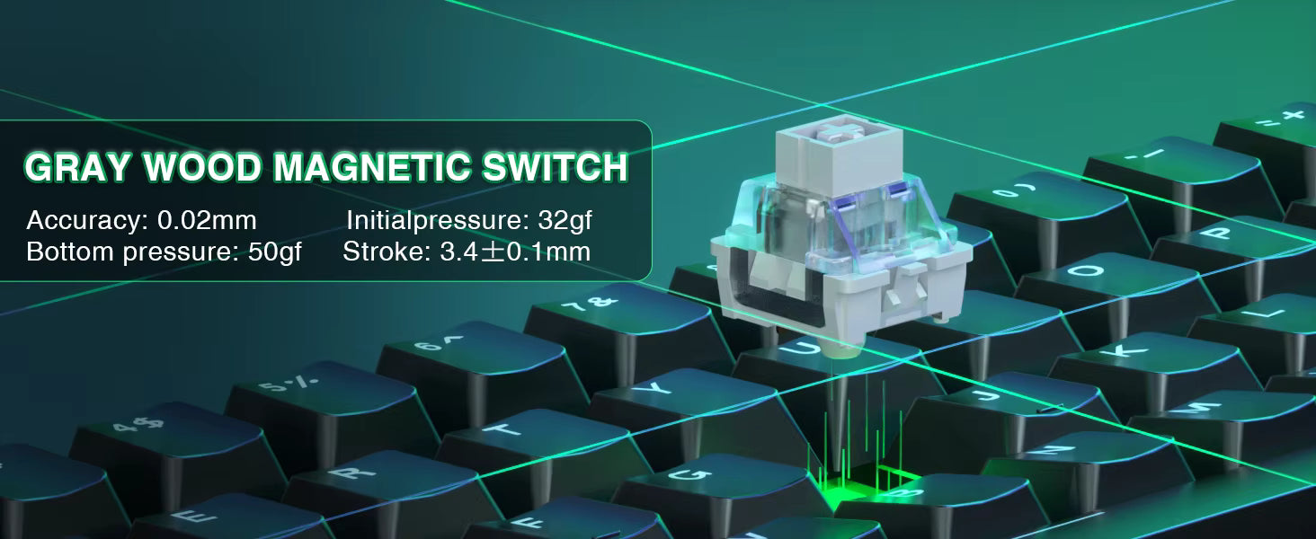 Aula WIN 60 HE Standard Edition – 60% Gaming Keyboard with Hall Effect Magnetic Switches, RGB Lighting & Custom Software