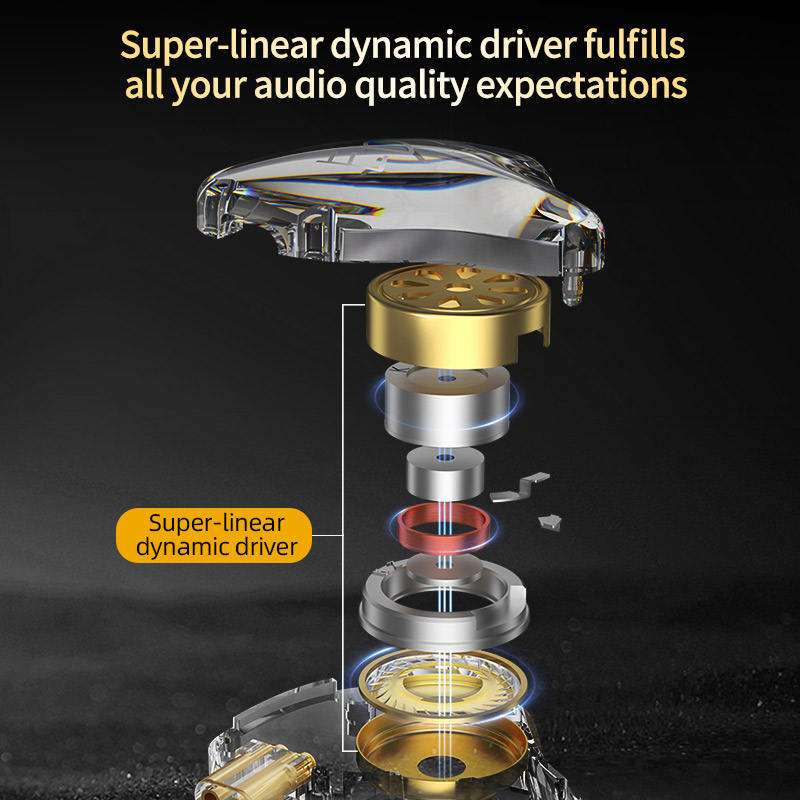 KZ EDX Lite – Super-Linear Dynamic Driver Wired In-Ear Earphones with Detachable Cable & HD Mic IEM