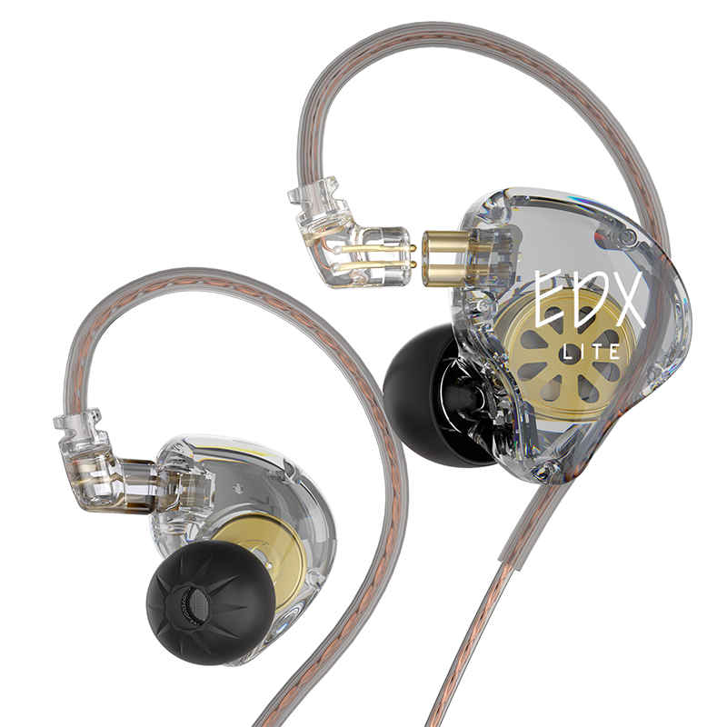 KZ EDX Lite – Super-Linear Dynamic Driver Wired In-Ear Earphones with Detachable Cable & HD Mic IEM